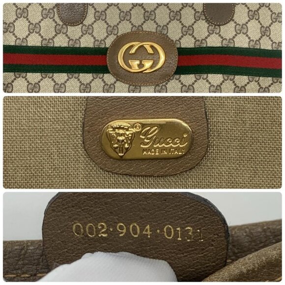 Gucci GG Marmont Sherry Large Tote Canvas Ophidia Shoulder Bag Handbag - Picture 12 of 14